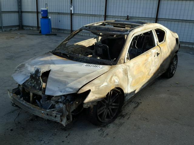 JTKJF5C72D3048539 - 2013 TOYOTA SCION TC BURN photo 2