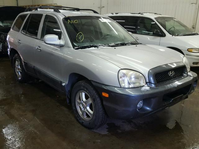 KM8SC73E04U821304 - 2004 HYUNDAI SANTA FE G SILVER photo 1