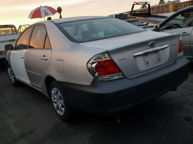 4T1BE32K15U021395 - 2005 TOYOTA CAMRY LE ვერცხლისფერი ფოტო 3