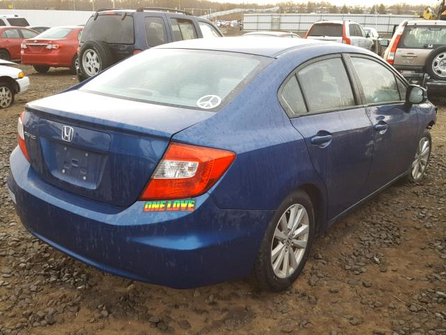 2HGFB2F88CH501085 - 2012 HONDA CIVIC EX BLUE photo 4