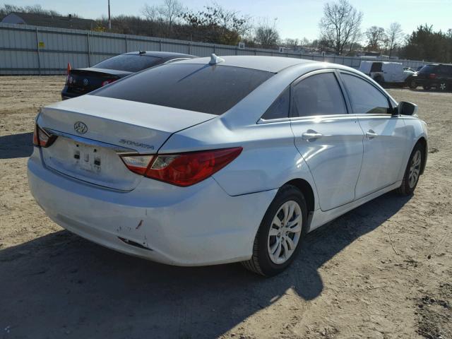 5NPEB4AC6BH020288 - 2011 HYUNDAI SONATA GLS WHITE photo 4