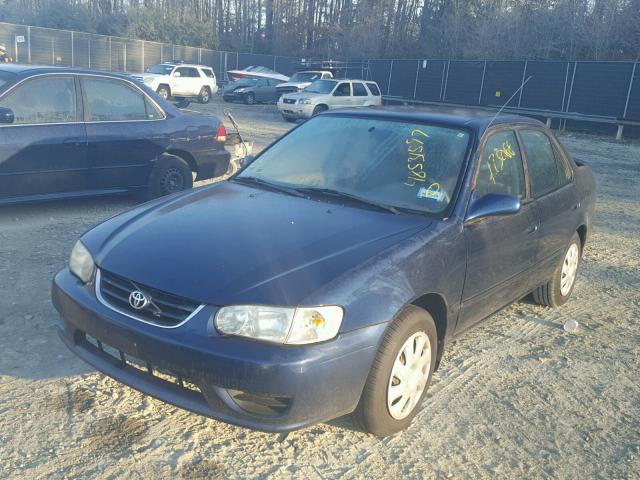 2T1BR12E51C432572 - 2001 TOYOTA COROLLA CE BLUE photo 2