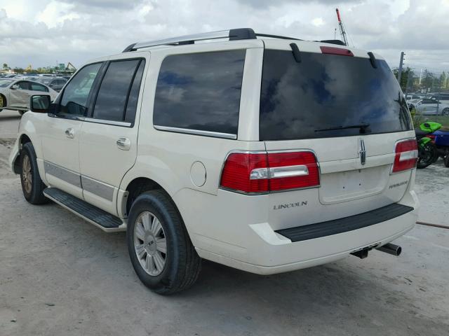 5LMFU27537LJ21151 - 2007 LINCOLN NAVIGATOR WHITE photo 3