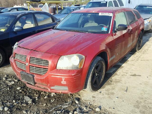 2D4FV47T77H694844 - 2007 DODGE MAGNUM SE RED photo 2