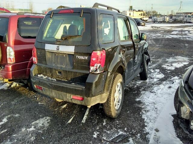 4F2CY0C73BKM04870 - 2011 MAZDA TRIBUTE I BLACK photo 4