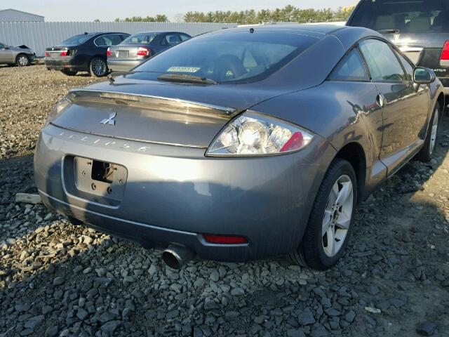 4A3AK24F86E021034 - 2006 MITSUBISHI ECLIPSE GS GRAY photo 4