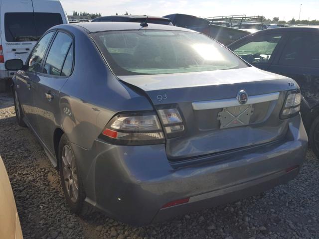 YS3FA4CY3A1610141 - 2010 SAAB 9-3 2.0T GRAY photo 3