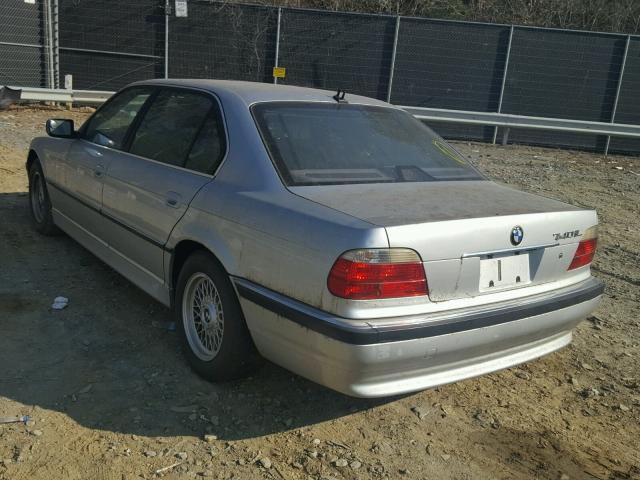 WBAGH83481DP32629 - 2001 BMW 740 IL SILVER photo 3