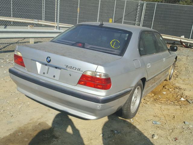 WBAGH83481DP32629 - 2001 BMW 740 IL SILVER photo 4