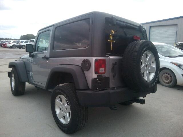 1C4AJWAG4DL613811 - 2013 JEEP WRANGLER S GRAY photo 3