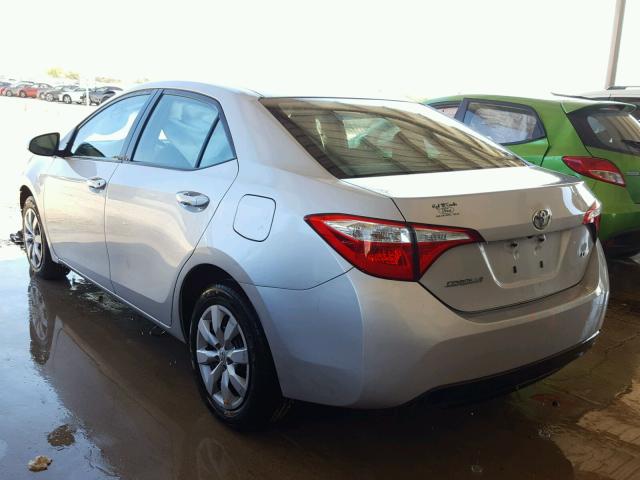 2T1BURHE8FC339704 - 2015 TOYOTA COROLLA L SILVER photo 3