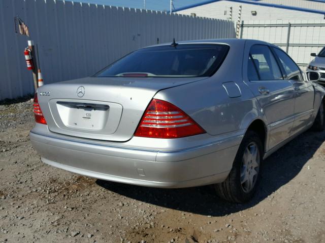 WDBNG75J13A330478 - 2003 MERCEDES-BENZ S 500 SILVER photo 4