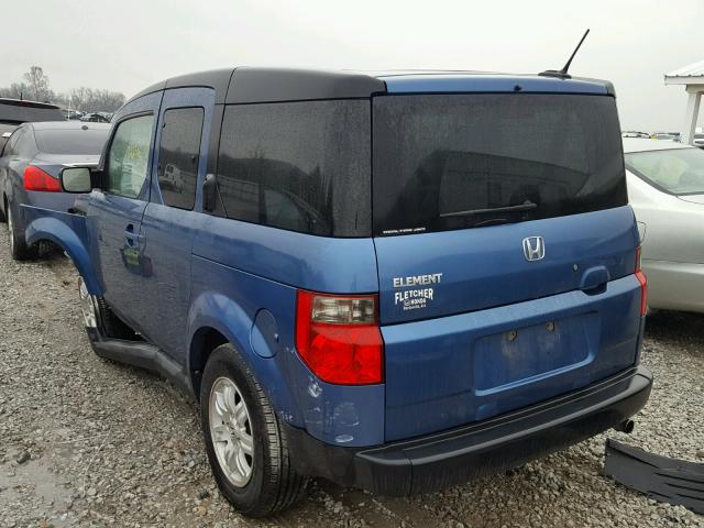 5J6YH28748L008471 - 2008 HONDA ELEMENT EX BLUE photo 3