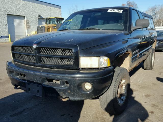 3B7HF13Z01G713754 - 2001 DODGE RAM 1500 BLACK photo 2