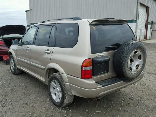 JS3TX92V324113637 - 2002 SUZUKI XL7 PLUS TAN photo 3