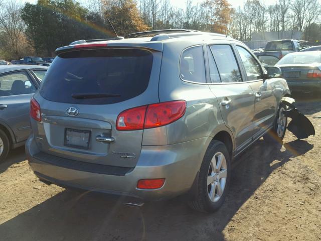 5NMSH73E68H183062 - 2008 HYUNDAI SANTA FE S GREEN photo 4