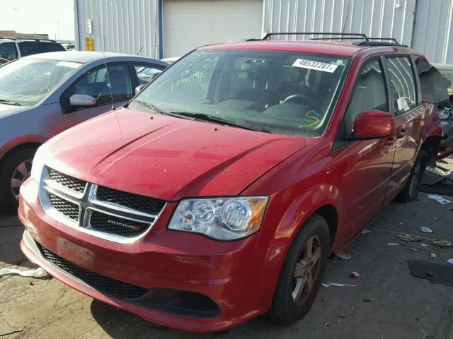 2C4RDGCG2CR409303 - 2012 DODGE GRAND CARA RED photo 2