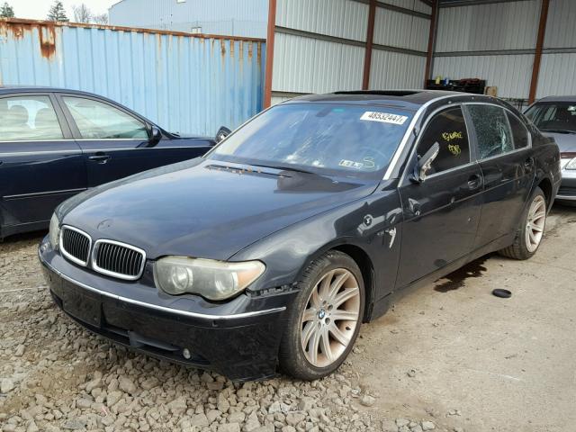 WBAGN63433DR19471 - 2003 BMW 745 LI BLACK photo 2