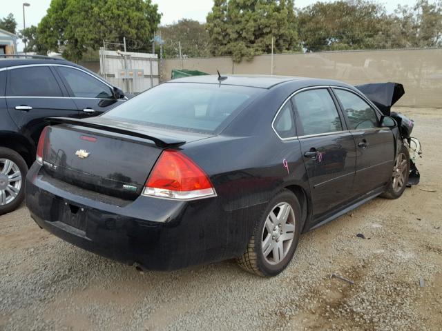 2G1WG5E33C1232079 - 2012 CHEVROLET IMPALA LT BLACK photo 4