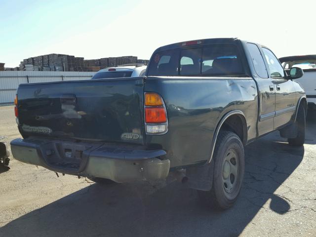 5TBBN44133S352875 - 2003 TOYOTA TUNDRA ACC GREEN photo 4