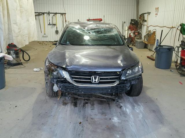 1HGCR2F52EA162703 - 2014 HONDA ACCORD SPO GRAY photo 9