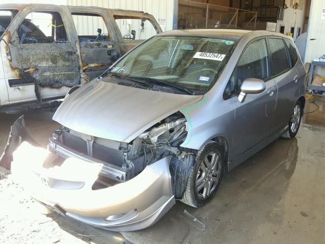 JHMGD38647S059398 - 2007 HONDA FIT S GRAY photo 2