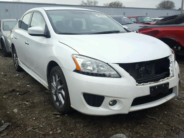 3N1AB7AP4DL743274 - 2013 NISSAN SENTRA WHITE photo 1