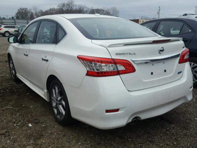 3N1AB7AP4DL743274 - 2013 NISSAN SENTRA WHITE photo 3