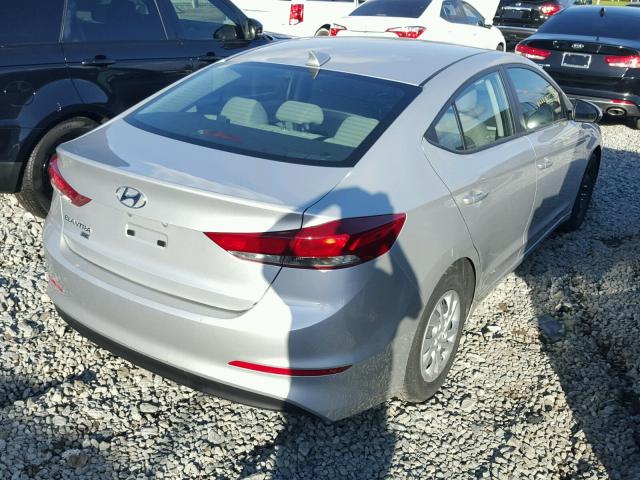 5NPD74LF2HH126136 - 2017 HYUNDAI ELANTRA SE SILVER photo 4