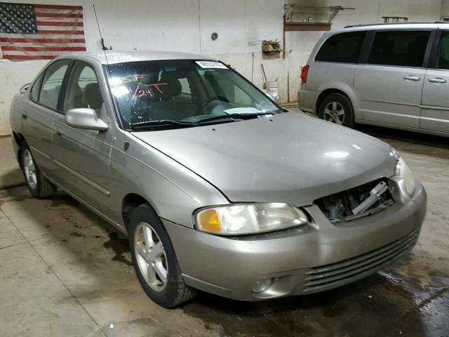 3N1CB51D92L624989 - 2002 NISSAN SENTRA XE BEIGE photo 1