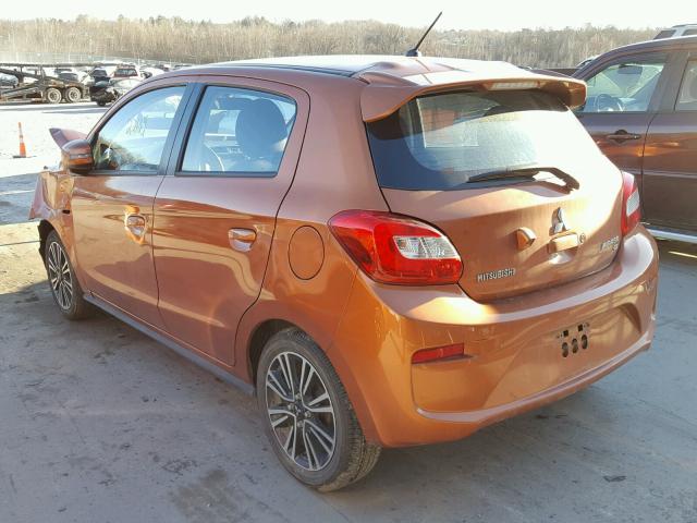 ML32A5HJ5HH010040 - 2017 MITSUBISHI MIRAGE GT ORANGE photo 3