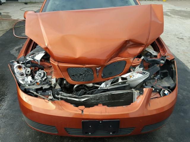 1G2AL15FX77263665 - 2007 PONTIAC G5 ORANGE photo 7