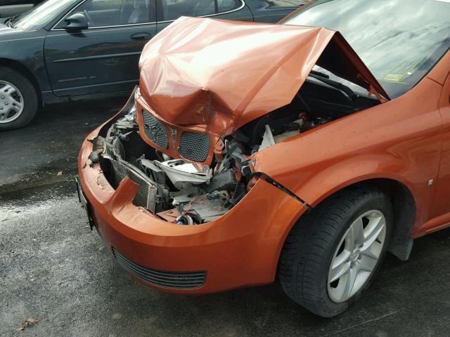 1G2AL15FX77263665 - 2007 PONTIAC G5 ORANGE photo 9