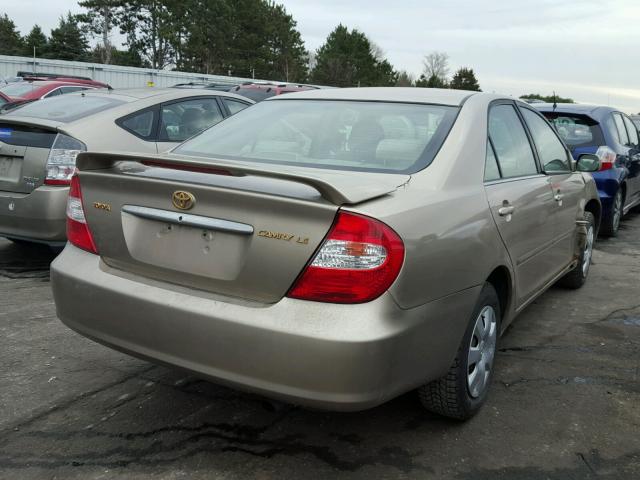 4T1BE32K43U658651 - 2003 TOYOTA CAMRY LE GOLD photo 4