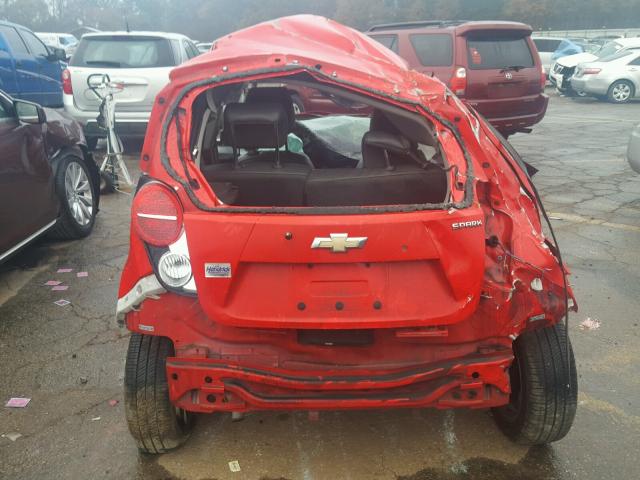 KL8CD6S95DC620730 - 2013 CHEVROLET SPARK 1LT Красный фото 10