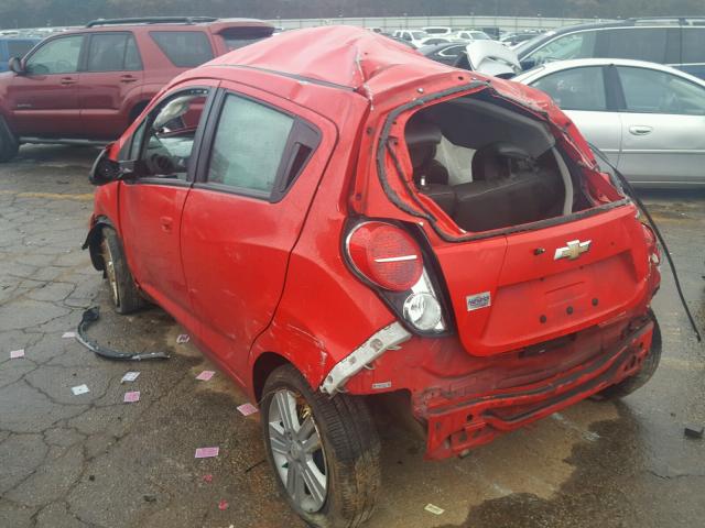 KL8CD6S95DC620730 - 2013 CHEVROLET SPARK 1LT Красный фото 3