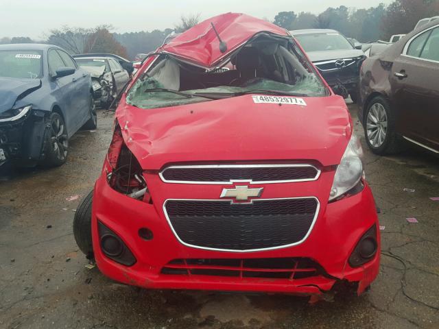 KL8CD6S95DC620730 - 2013 CHEVROLET SPARK 1LT RED photo 9