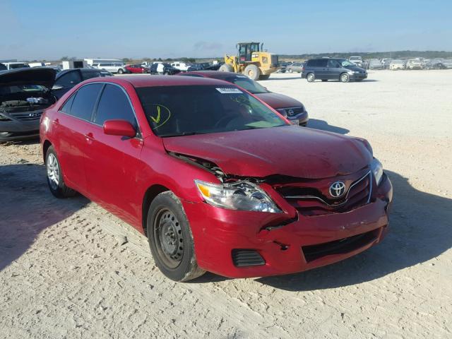 4T1BF3EK6BU651224 - 2011 TOYOTA CAMRY BASE RED photo 1