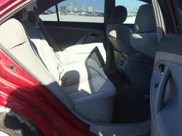 4T1BF3EK6BU651224 - 2011 TOYOTA CAMRY BASE RED photo 6