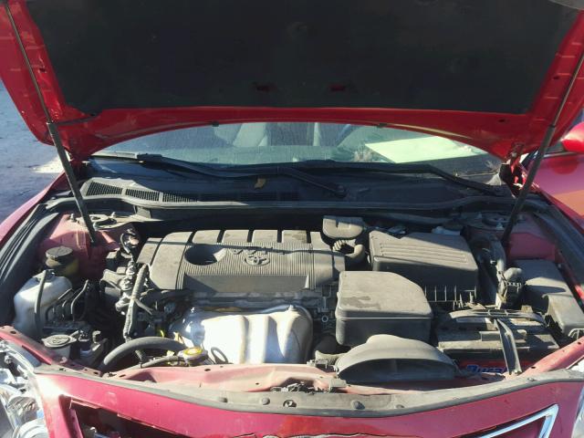 4T1BF3EK6BU651224 - 2011 TOYOTA CAMRY BASE RED photo 7