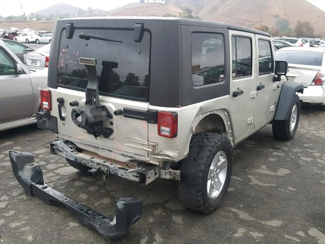 1J4GB39197L106875 - 2007 JEEP WRANGLER X SILVER photo 4