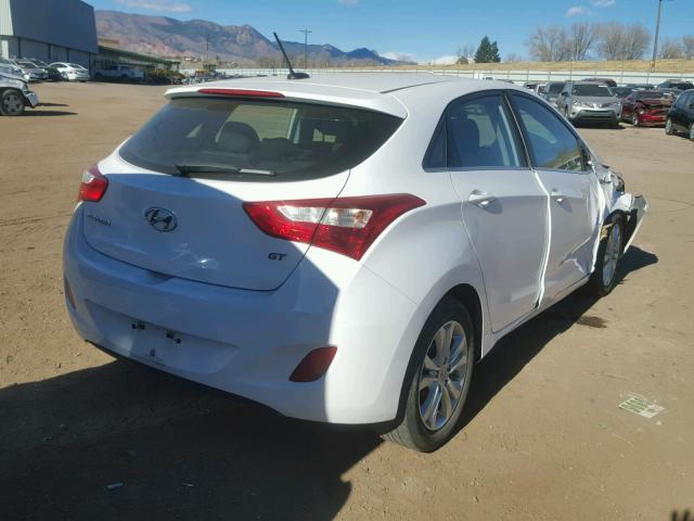 KMHD35LH0EU214408 - 2014 HYUNDAI ELANTRA GT WHITE photo 4