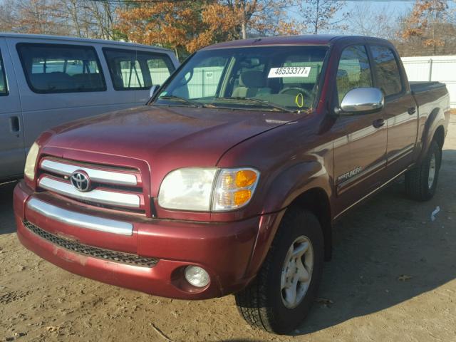 5TBDT44194S461650 - 2004 TOYOTA TUNDRA DOU RED photo 2