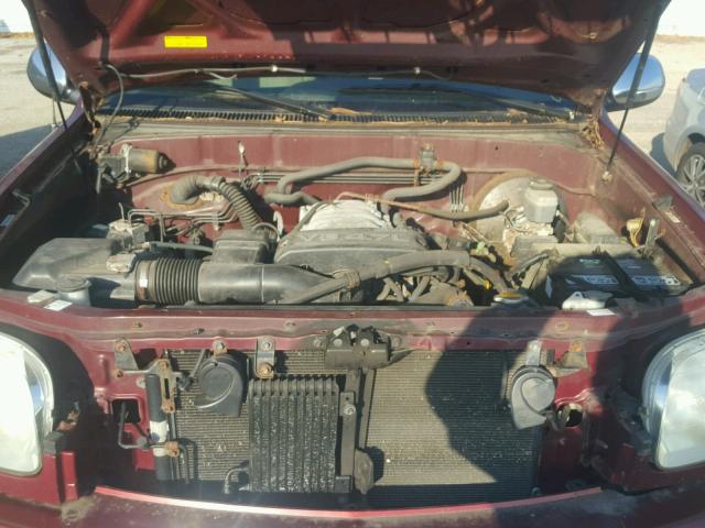 5TBDT44194S461650 - 2004 TOYOTA TUNDRA DOU RED photo 7