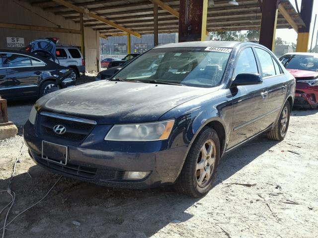 5NPEU46C86H174851 - 2006 HYUNDAI SONATA GLS BLUE photo 2