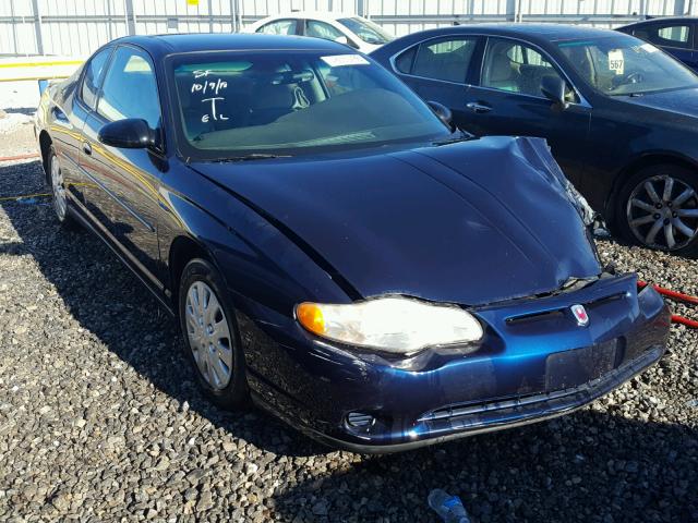 2G1WW12E319365974 - 2001 CHEVROLET MONTE CARL ლურჯი ფოტო 1