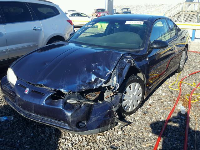 2G1WW12E319365974 - 2001 CHEVROLET MONTE CARL ლურჯი ფოტო 2