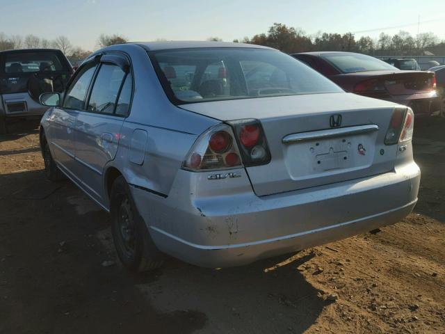 2HGES25862H592904 - 2002 HONDA CIVIC EX SILVER photo 3