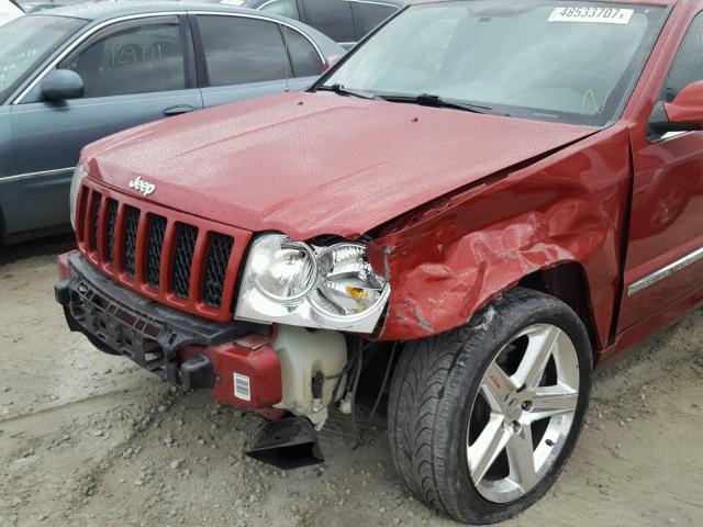 1J8HR78346C265620 - 2006 JEEP GRAND CHER RED photo 9