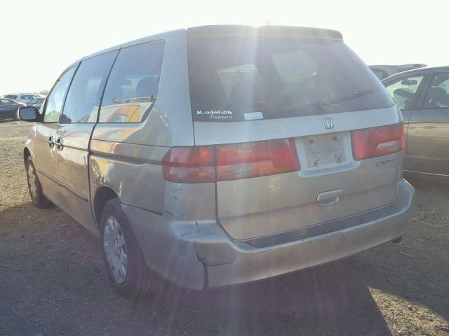 2HKRL185XXH507845 - 1999 HONDA ODYSSEY LX GOLD photo 3